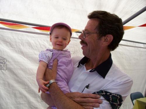 Grandpa with Naomi Large